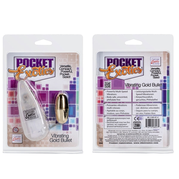 Pocket Exotics Vibrating Gold Bullet