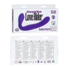 Load image into Gallery viewer, Rechargeable Love Rider Strap On Purple
