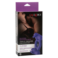 Load image into Gallery viewer, Silicone Rechargeable Triple Orgasm Enhancer
