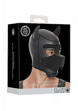 Load image into Gallery viewer, Neoprene Puppy Hood Black
