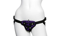 Load image into Gallery viewer, Velvet Vibrating Harness Purple(out Mid April)
