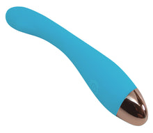 Load image into Gallery viewer, Cloud 9 Health &amp; Wellness Rechargeable G-spot Slim 8in Single Motor Aqua Blue
