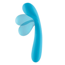 Load image into Gallery viewer, Cloud 9 Health &amp; Wellness Rechargeable G-spot Slim 7in Dual Motors Aqua Blue
