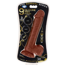 Load image into Gallery viewer, Pro Sensual Premium Silicone Dong W/ 3 C Rings 9 &quot;
