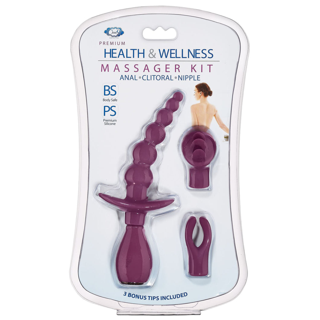 Cloud 9 Health & Wellness Anal Clitoral & Nipple Massager Kit