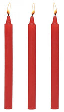 Load image into Gallery viewer, Master Series Fire Sticks Fetish Drip Candle Set Of 3 Red
