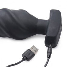 Load image into Gallery viewer, (wd) Ass Thumpers Swirled Vibr Anal Plug W- Remote
