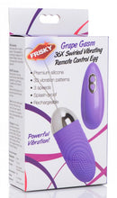 Load image into Gallery viewer, Frisky Grape Gasm Texture Vibrating Remote Control Egg
