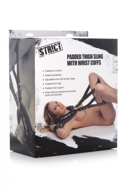 Strict Padded Thigh Sling W- Wrist Cuffs