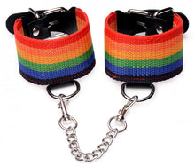 Load image into Gallery viewer, Master Series Kinky Pride Rainbow Bondage Set
