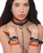 Load image into Gallery viewer, Master Series Kinky Pride Rainbow Bondage Set
