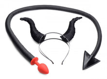 Load image into Gallery viewer, Tailz Devil Tail Anal Plug &amp; Horns Set
