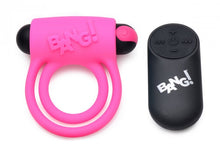 Load image into Gallery viewer, Bang! Silicone Cock Ring &amp; Bullet W/ Remote
