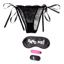 Load image into Gallery viewer, Bang! Power Panty Lace Panties Bullet &amp; Blindfold Kit Pink
