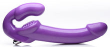 Load image into Gallery viewer, Strap U 7x Revolver Thick Vibrating Strapless Strap-on Purple
