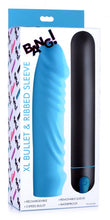 Load image into Gallery viewer, Bang! Xl Bullet &amp; Ribbed Silicone Sleeve Blue
