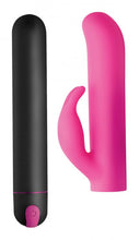 Load image into Gallery viewer, Bang! Xl Bullet &amp; Rabbit Silicone Sleeve Pink
