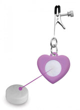 Load image into Gallery viewer, Charmed Light Up Heart Nipple Clamps
