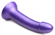 Load image into Gallery viewer, Strap U G-tastic 7in Metallic Silicone Dildo Purple
