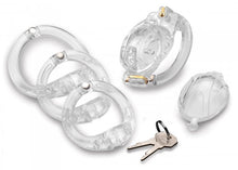 Load image into Gallery viewer, Master Series Custome Lockdown Chastity Cage Clear
