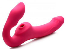 Load image into Gallery viewer, Strap U Licking &amp; Vibrating Strapless Strap-on W- Remote
