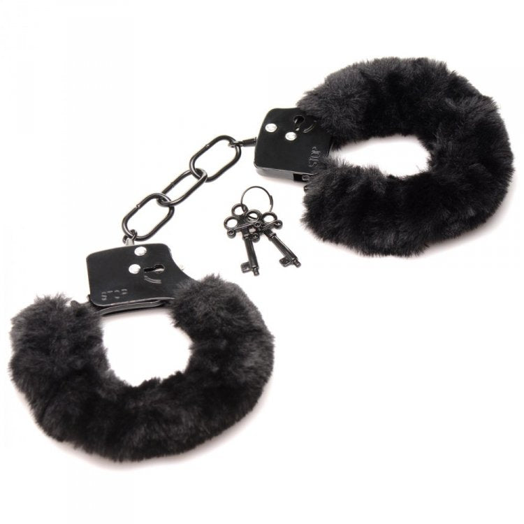 Master Series Cuffed In Fur Furry Handcuffs
