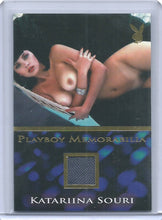 Load image into Gallery viewer, Playboy&#39;s Spotlight Memorabilia Katariina Souri Gold Foil Card
