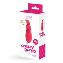 Load image into Gallery viewer, VeDO CRAZZY BUNNY Rechargeable Mini Vibe - Foxy Pink
