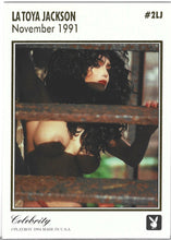 Load image into Gallery viewer, Playboy February Edition Celebrity Latota Jackson Gold Foil Card #2LJ
