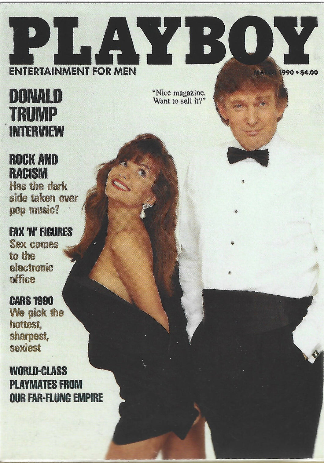 Playboy Centerfolds March Edition Cover Donald Trump Card #109