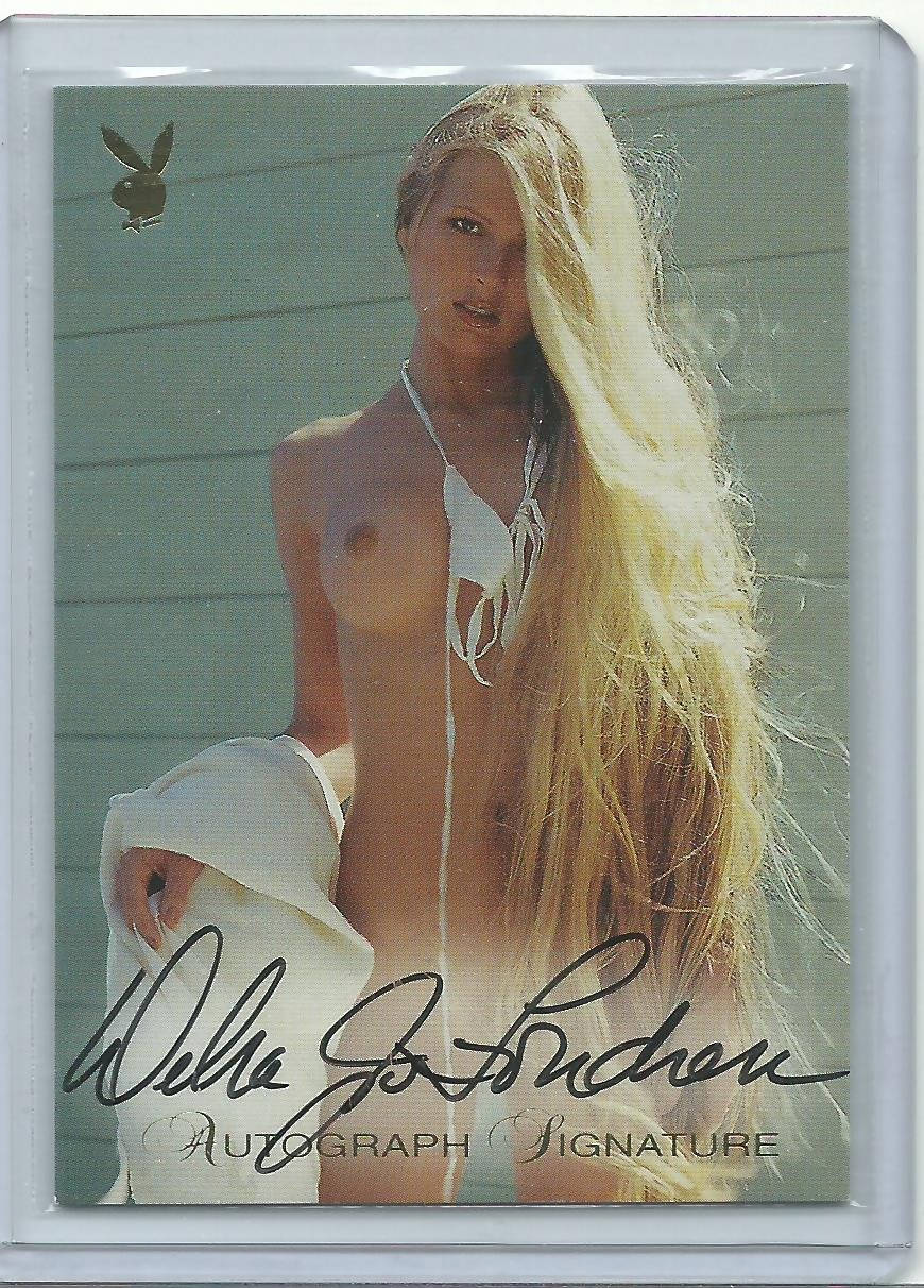 Playboy Playmates of the Year Debra Jo Fondren Gold Foil Autograph Card