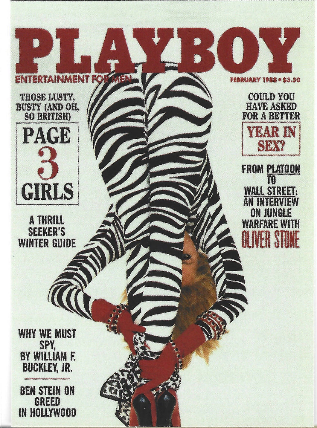 Playboy February Edition Cover Sandy Greenberg Card #103