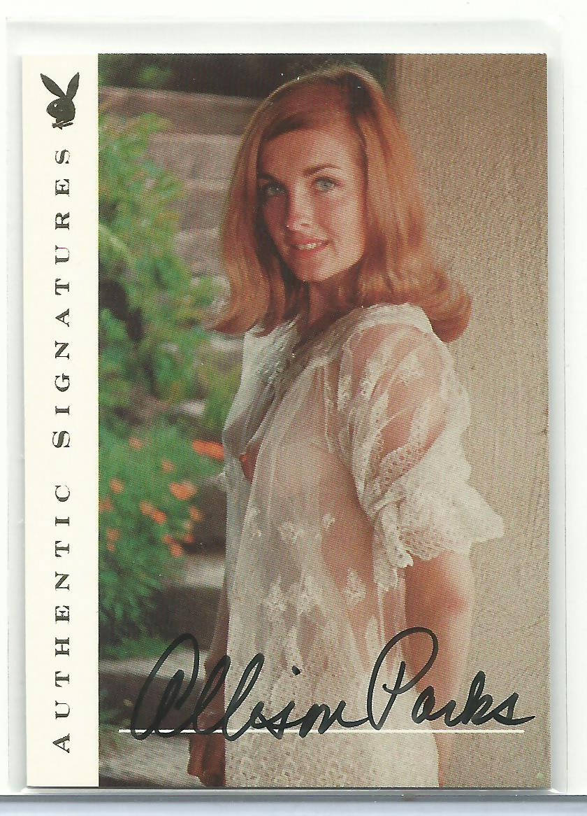 Playboy's Centerfolds Of The Century Allison Parks Autograph Card (Deceased)