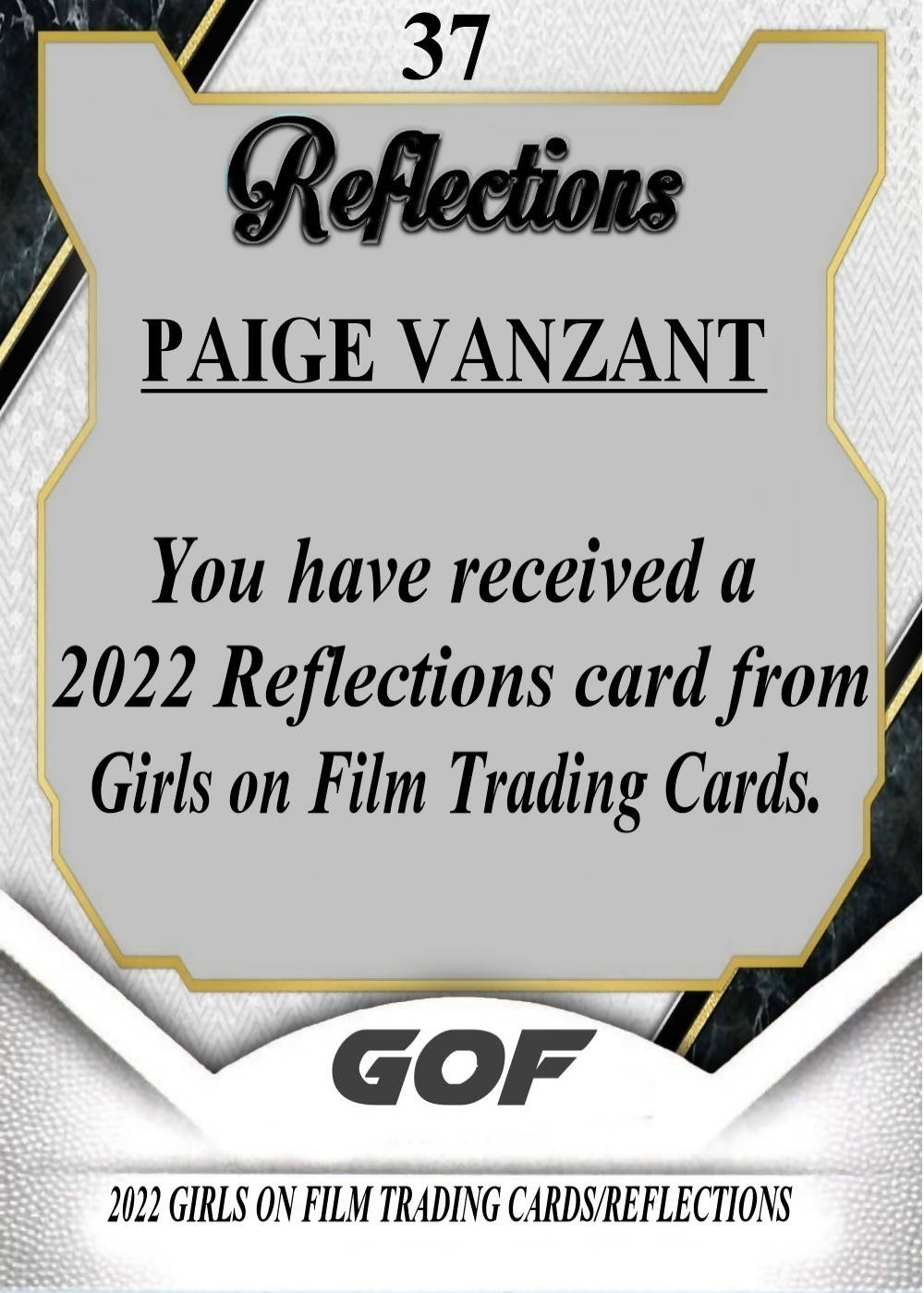 2022 GOF Reflections Paige Vanzant Nude Card – Xandebay