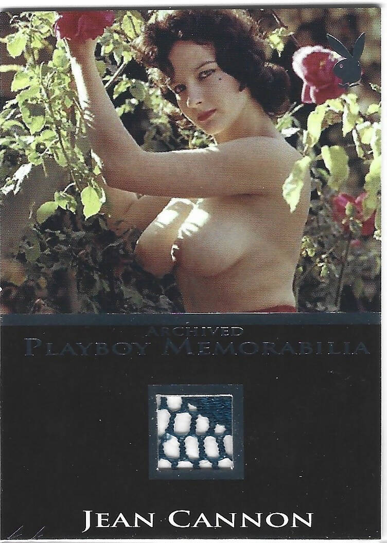 Playboy's Bare Assets Jean Cannon Platinum Foil Archived Memorabilia Card