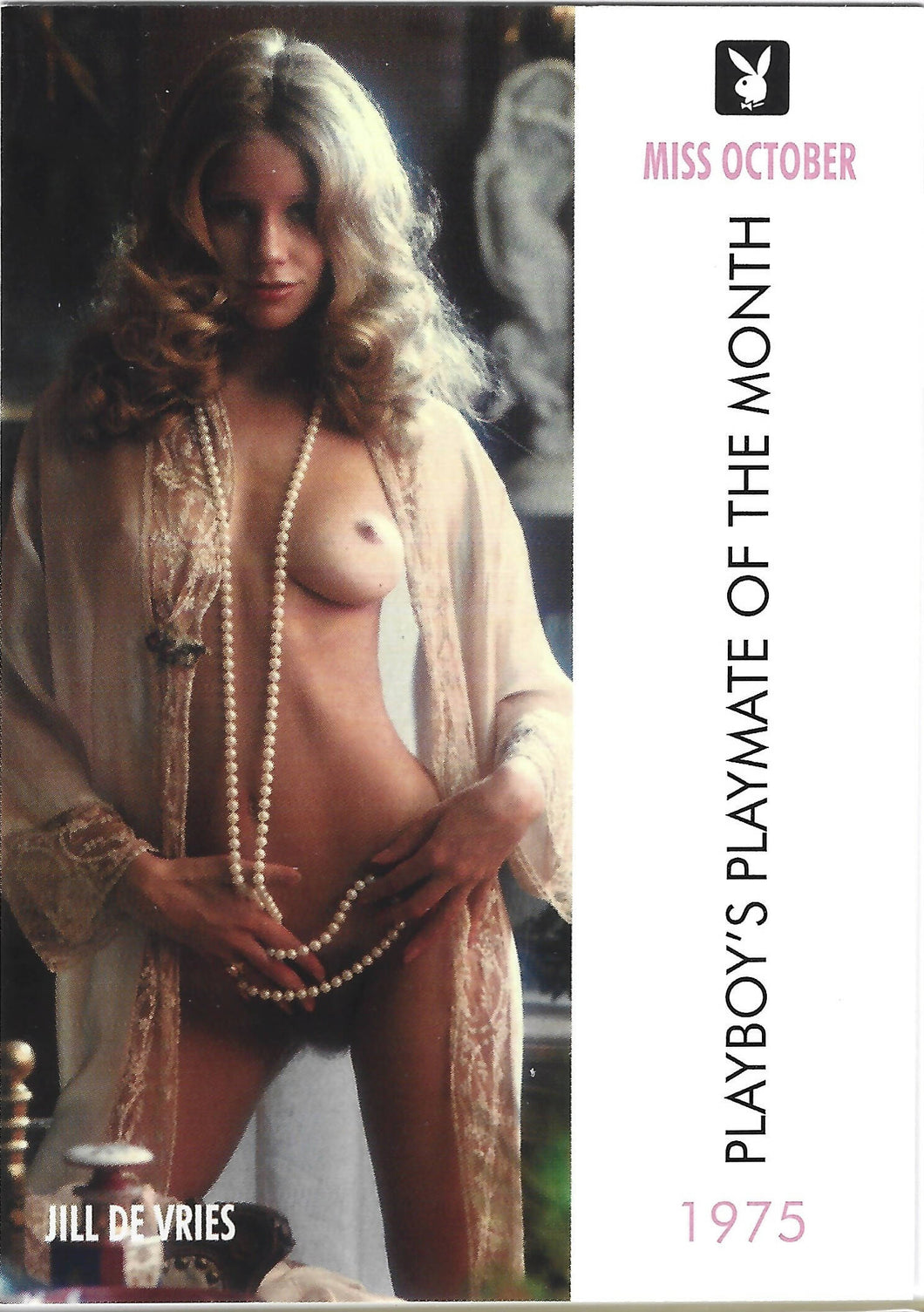 Playboy October Edition Jill De Vries Card #66