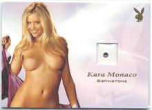 Load image into Gallery viewer, Playboy&#39;s Centerfold Update 4 (2003-2005) Kara Monaco Birthstone Insert Card
