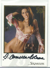 Load image into Gallery viewer, Playboy 50th Anniversary Carmella DeCesare Gold Foil Autograph Card
