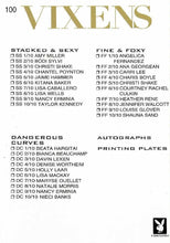 Load image into Gallery viewer, Playboy Vixens Purple Foil #100 Checklist Serial Numbered #19/100
