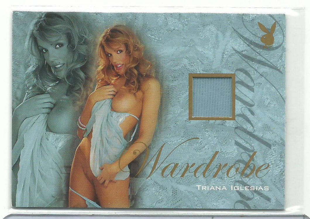 Playboy Lingerie Chest Triana Iglesias Memorabilia Wardrobe Card