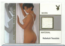 Load image into Gallery viewer, Playboy Natural Beauties Rebekah Teasdale Worn Material Card
