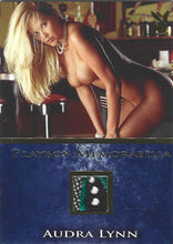 Load image into Gallery viewer, Playboy&#39;s Bare Assets Audra Lynn Gold Foil Memorabilla Card
