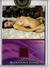 Load image into Gallery viewer, Playboy Sexy and Sassy Memorabilia Card Case Topper Pink Foil Roxanna June
