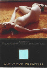 Load image into Gallery viewer, Playboy Heads &amp; Tails Melodye Prentiss Gold Foil Archived Memorabilia Card
