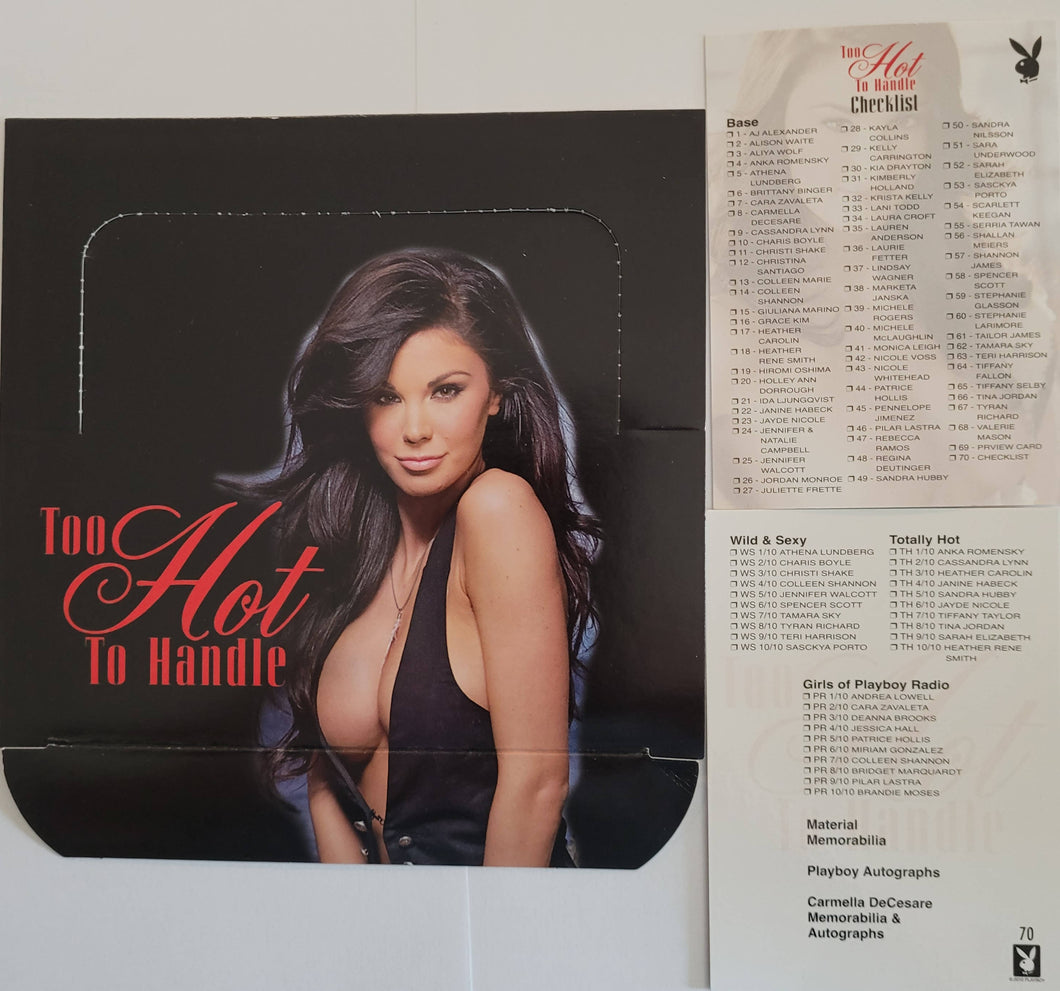PLAYBOY TOO HOT TO HANDLE BASE CARD SET