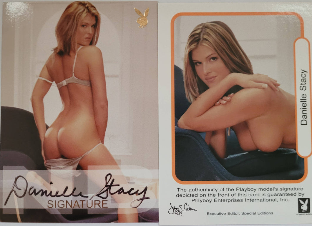 PLAYBOY'S NATURAL BEAUTIES GOLD AUTOGRAPH DANIELLE STACY