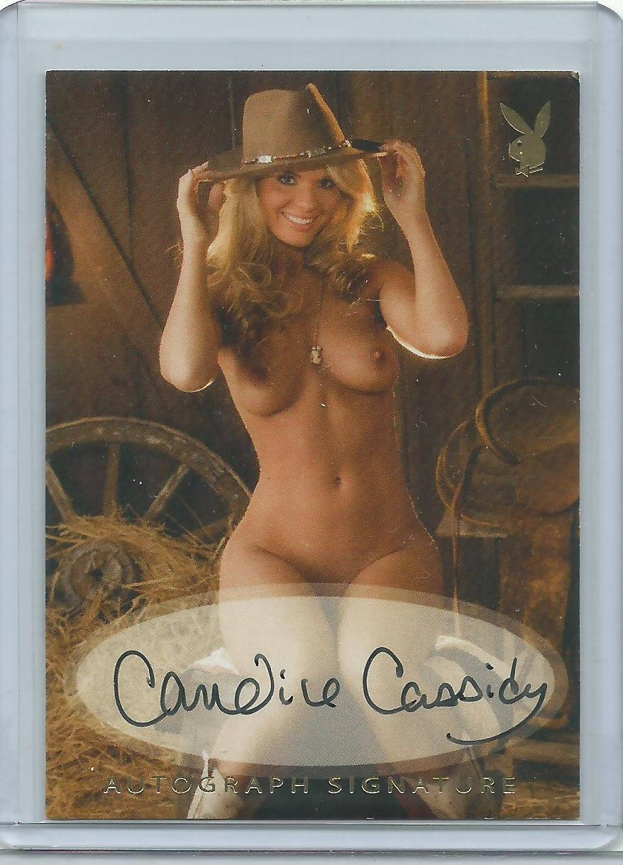 Playboy Sexy Girls Candice Cassidy Gold Foil Autograph Card 1