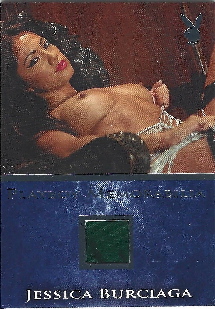 Playboy's Bare Assets Jessica Burciaga Platinum Foil Memorabilla Card