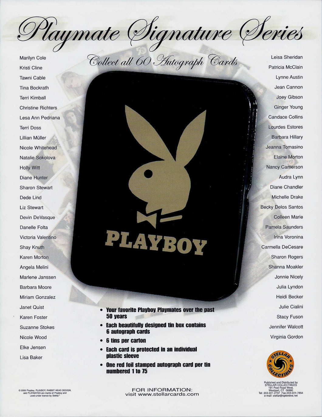 Playboy - Signature series sell sheet