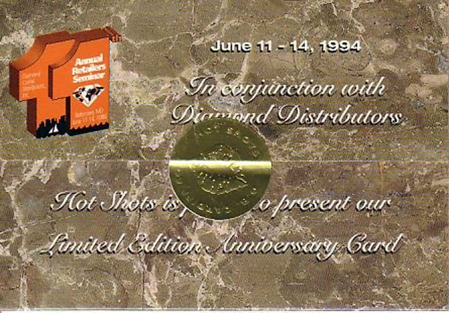 Hot Shots - 3 Year Anniversary Trifold promo - 11th annual Diamond seminar [with gold foil seal]
